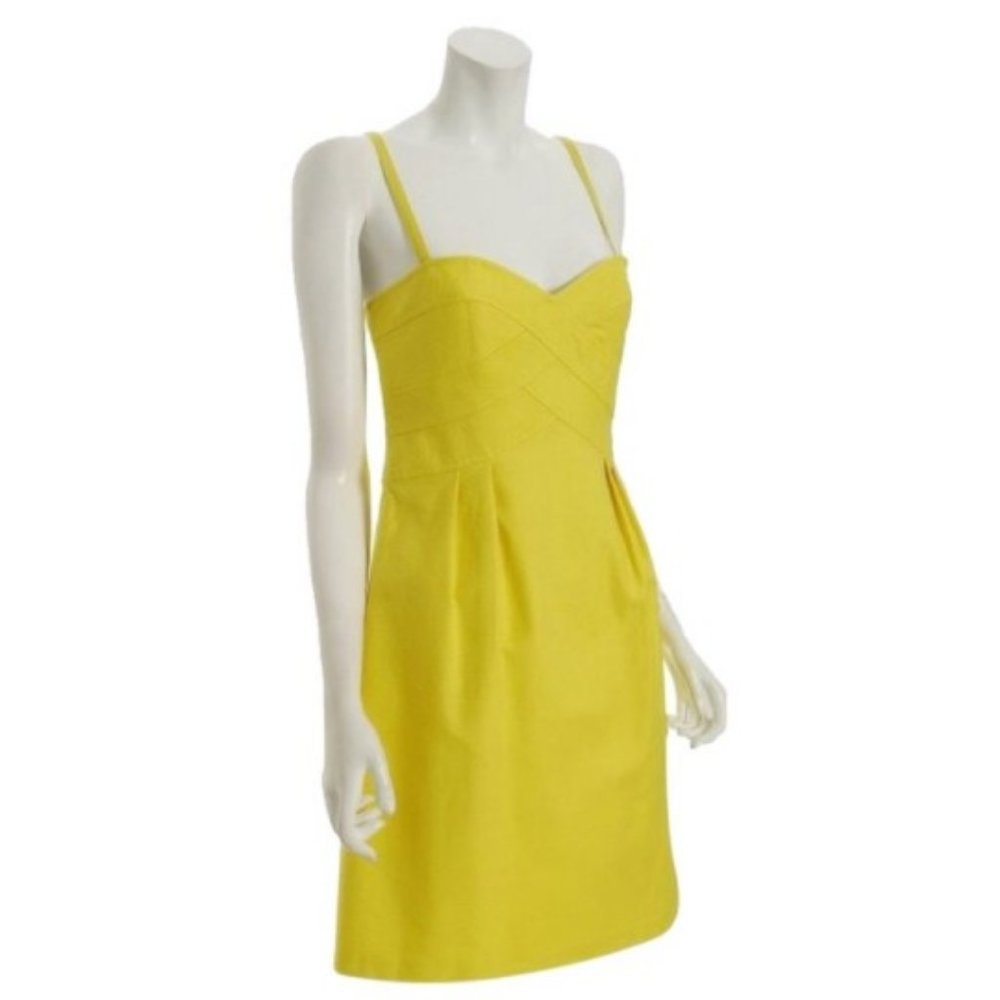 Nanette Lepore Ribbon Reef Yellow Dress Size 4